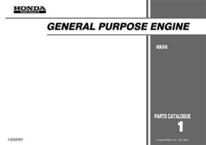 Honda gx25 manual